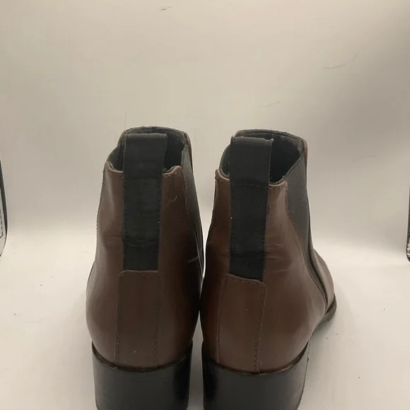 “ACNE STUDIO” “JENSON” Brown Leather Ankle Boots - Picture 4 of 16